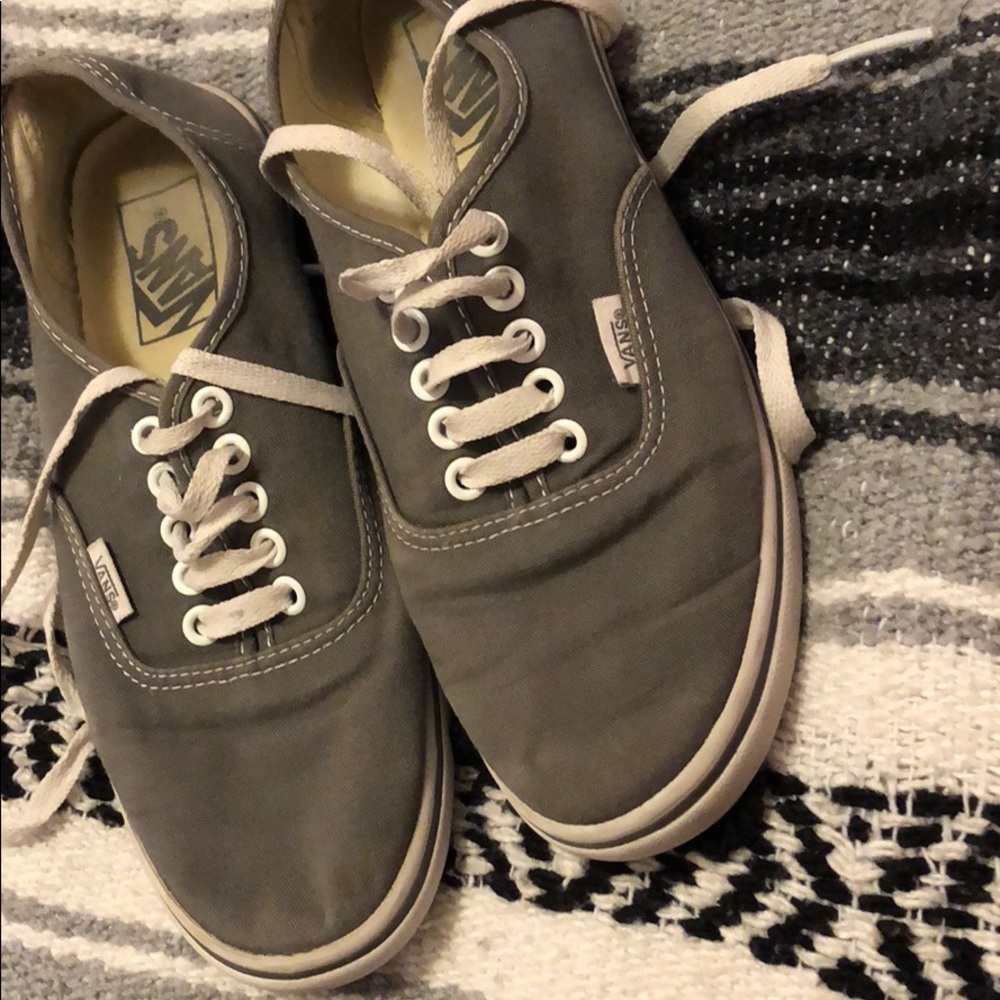 GRAY VANS WOMENS SIZE 8